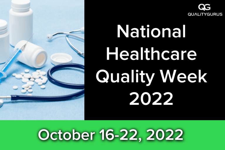 National Healthcare Quality Week 2022 Oct 16 to 22 Quality Gurus