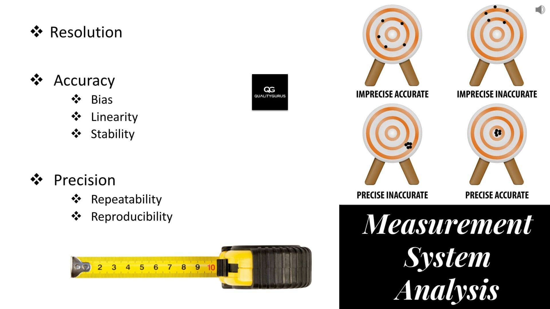 Bias Linearity And Stability In Measurement System Analysis Quality   Accuracy 