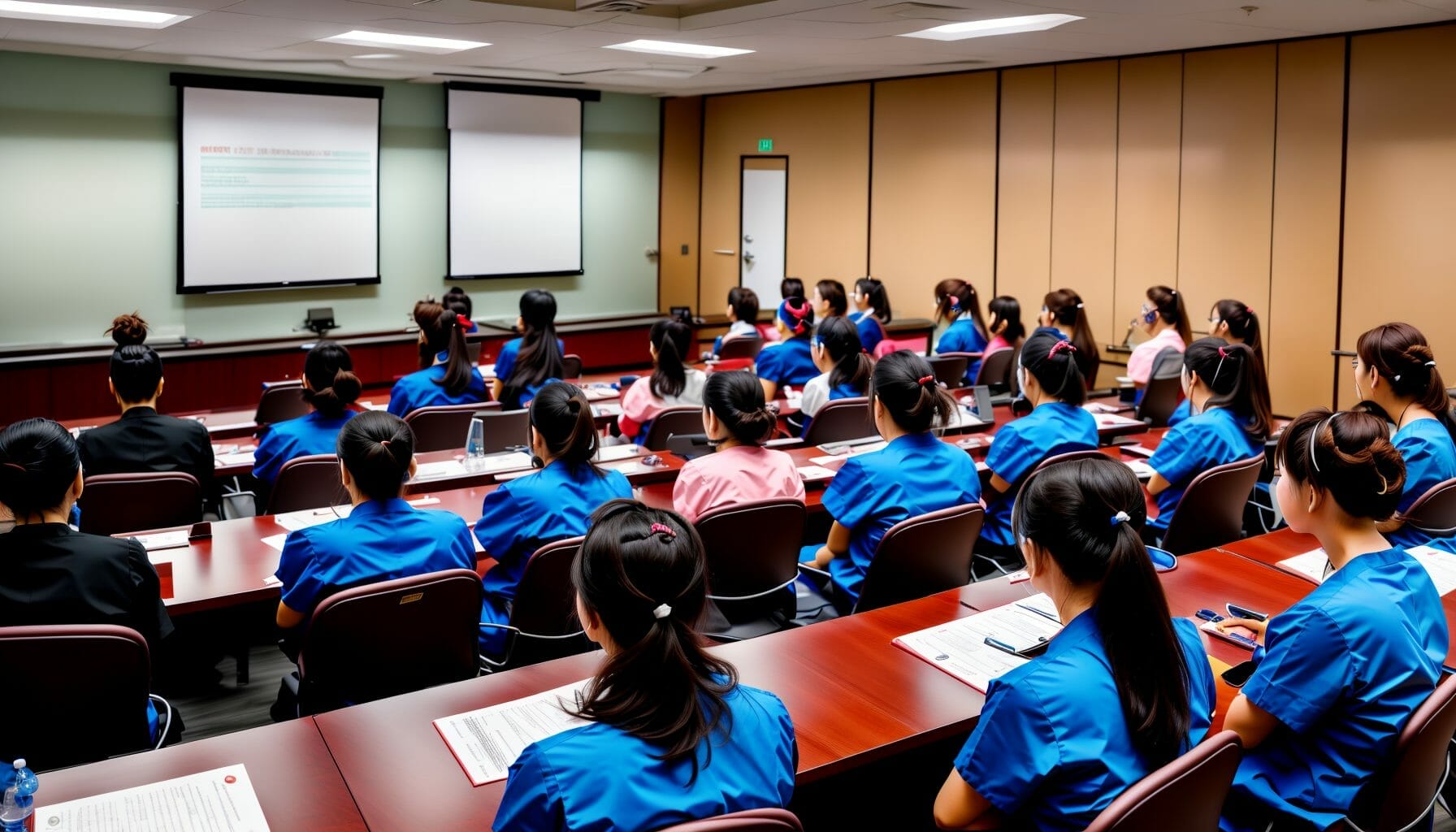 nurse training blue back