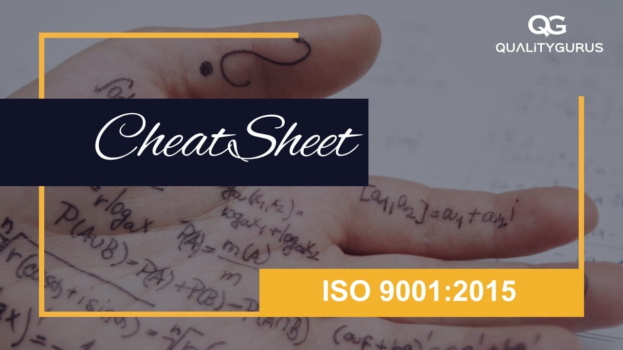 ISO 9001:2015 Cheat Sheet