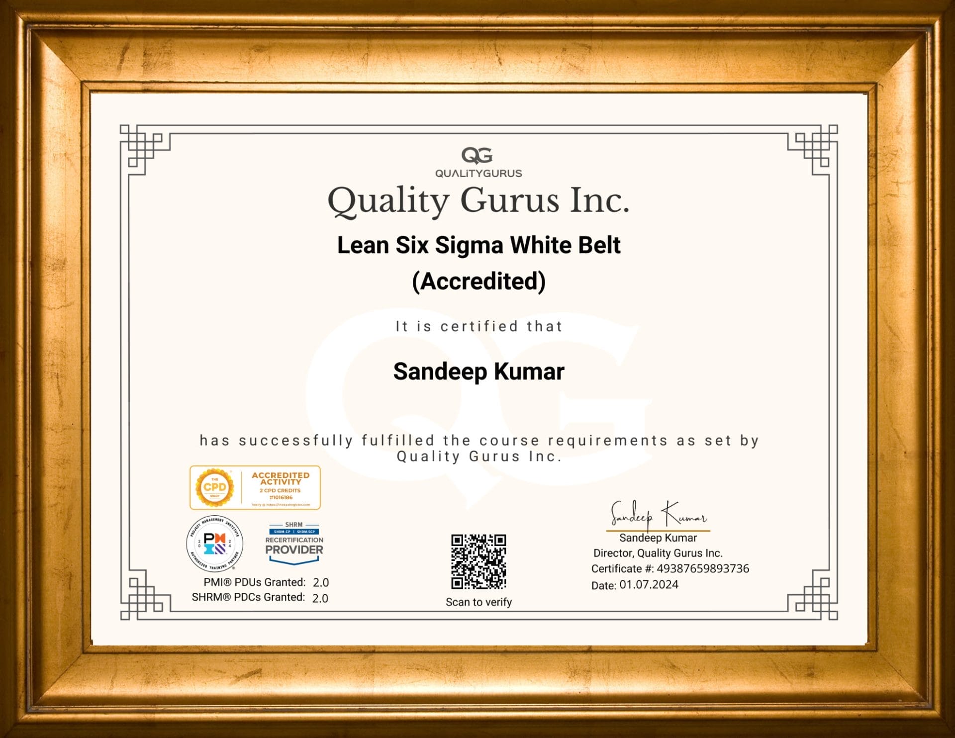 Certified Lean Six Sigma White Belt Training Quality Gurus